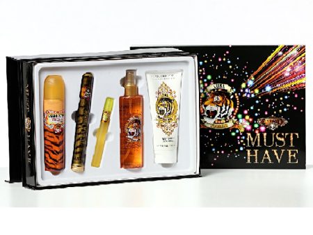 Cuba Tiger Must Have zestaw woda perfumowana spray 100ml + woda perfumowana spray 35ml + miniatura wody perfumowanej spray 15ml + mgiełka spray 200ml + balsam do ciała 200ml Hot on Sale