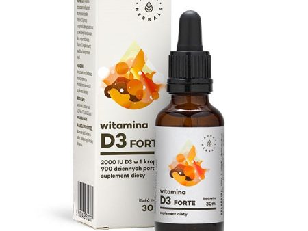 Witamina D3 Forte suplement diety w kroplach 30ml on Sale