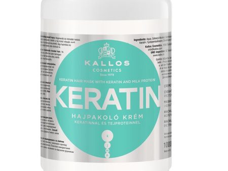 KJMN Keratin Hair Mask maska do włosów z keratyną i proteinami mlecznymi 1000ml For Discount