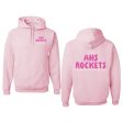 Sweatshirt - Hoodie - Light Pink - Puff Paint - AHS Rockets Discount