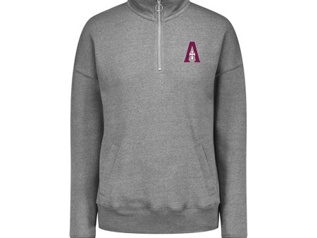 Quarter Zip - Grey - A Logo For Cheap