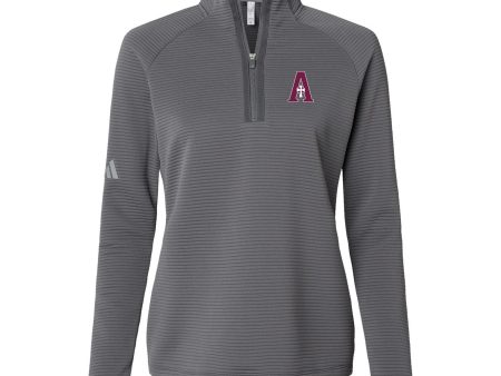 Quarter Zip (Textured) - Adidas - Grey - A Logo (Two Styles) Discount