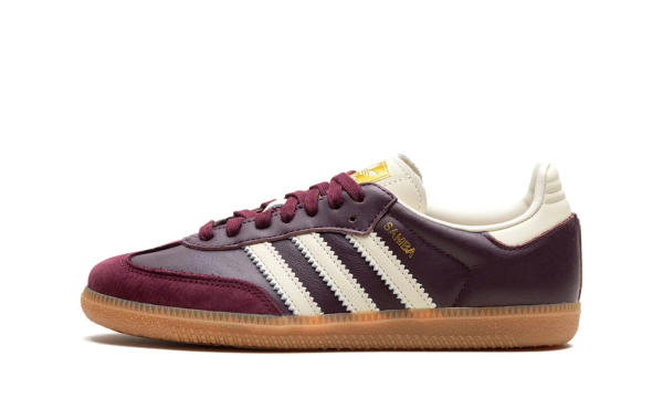 adidas Samba OG Maroon Gold Metallic (W) For Discount