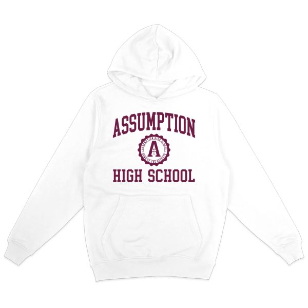 Sweatshirt - Hoodie - White - Assumption High School For Discount