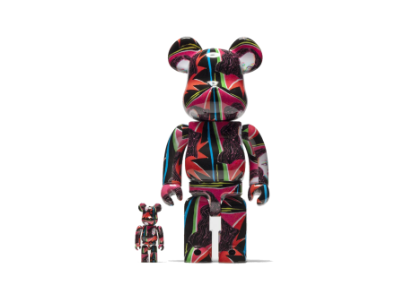 400% & 100% Bearbrick Set - Saiko otake Goddess (Red) Online now