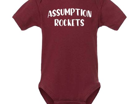 Onesie - Maroon - Assumption Rockets on Sale