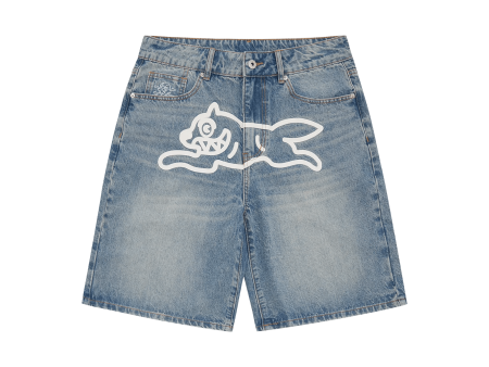 Running Dog Denim Shorts Online now