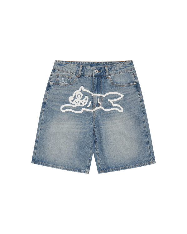 Running Dog Denim Shorts Online now