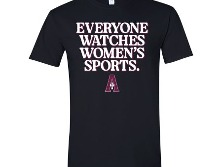 T-Shirt - Black - Everyone Watches Women s Sports For Sale