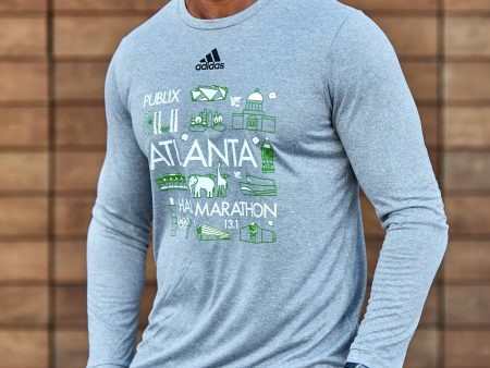 Men s Half Marathon LS Tee Cheap