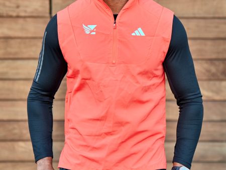 Men s Adizero Wind Vest - Bright Red For Sale