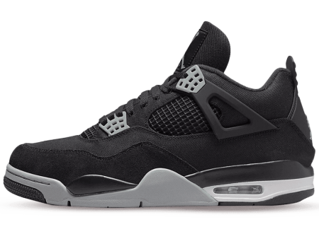 Air Jordan 4 Retro  Black Canvas  (GS) Supply