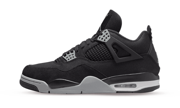 Air Jordan 4 Retro  Black Canvas  (GS) Supply