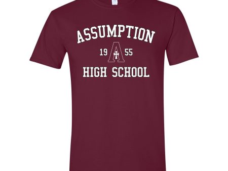 T-Shirt - Maroon - Assumption High School Online Hot Sale