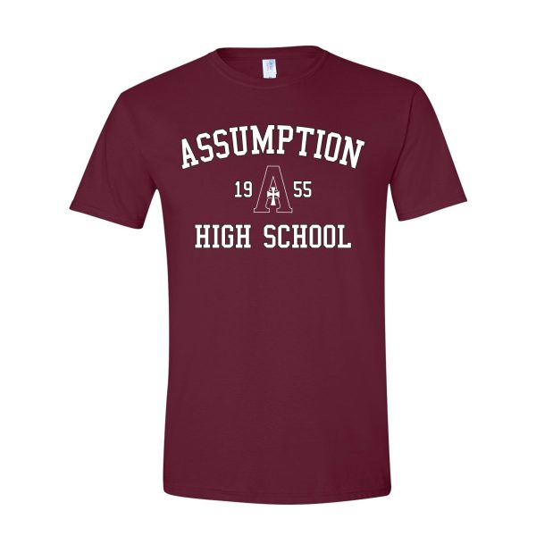 T-Shirt - Maroon - Assumption High School Online Hot Sale