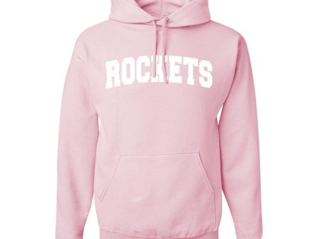 Sweatshirt - Hoodie - Tackle Twill Embroidery - Light Pink - Rockets Sale