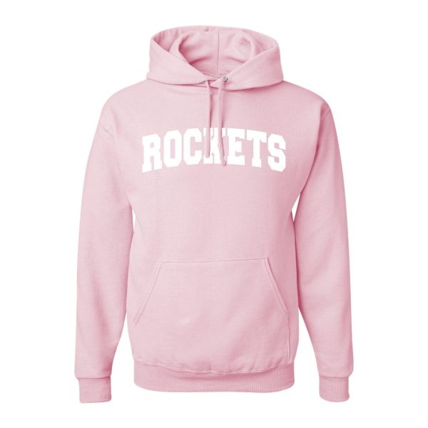 Sweatshirt - Hoodie - Tackle Twill Embroidery - Light Pink - Rockets Sale