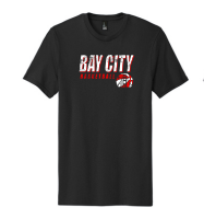 Bay City Black T-Shirt W  Faded Bay City For Cheap