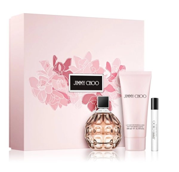 Jimmy Choo zestaw woda perfumowana spray 100ml + balsam do ciała 100ml + miniatura wody perfumowanej 7,5ml Fashion