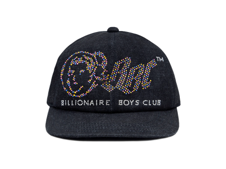 BBC20 OG Logo with Swarovski® crystals Denim Fitted Hat Hot on Sale