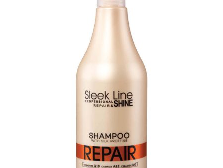 Sleek Line Repair Shampoo szampon z jedwabiem do włosów zniszczonych 1000ml Online Hot Sale