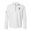 Quarter Zip (Textured) - Adidas - White - A Logo (Two Styles) Hot on Sale