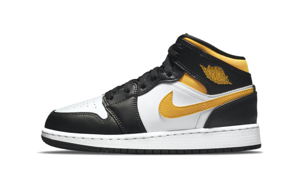 Air Jordan 1 Mid  White  Pollen Black  For Discount