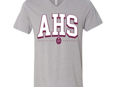 T-shirt - V-Neck - Grey - AHS For Sale