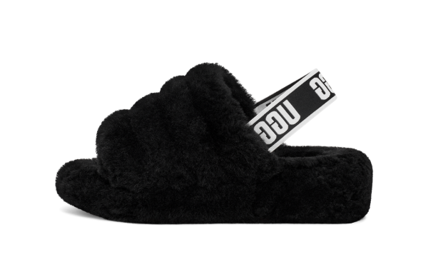 UGG Fluff Yeah Slide Black (Women s) Online Sale