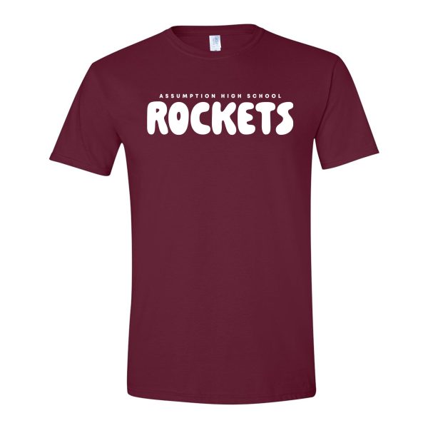 T-shirt - Maroon - Puff Paint - AHS Rockets For Cheap