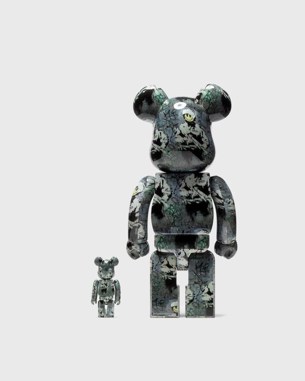 400% & 100% Bearbrick set - Riot Cop (Brandalism x Banksy) Hot on Sale