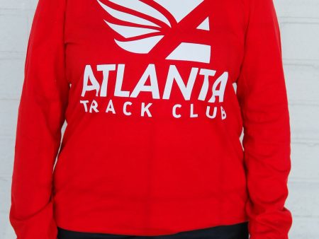 Red Long Sleeve Sport Tee For Discount