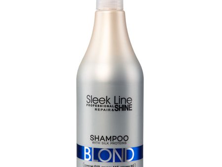 Sleek Line Blond Shampoo szampon do włosów blond zapewniający platynowy odcień 1000ml For Sale