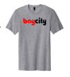 Bay City Grey T-Shirt W  Black and Red Logo Sale