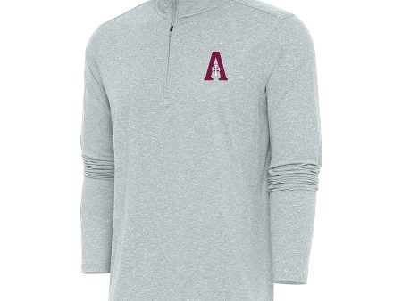 Quarter Zip - Grey Heather - A Logo For Discount