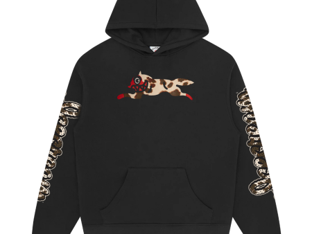 Animal Print Running Dog Heavyweight Hoodie For Sale