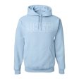 Sweatshirt - Hoodie - Light Blue - Embroidered Rockets Hot on Sale