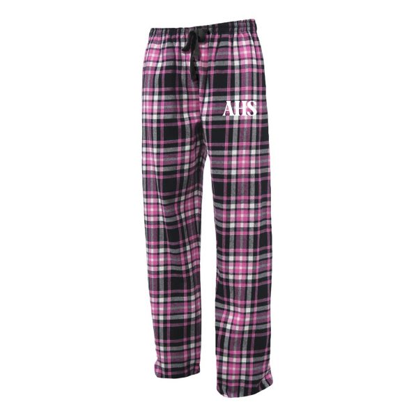 Pajama Pants - Pink Black Plaid - AHS For Discount