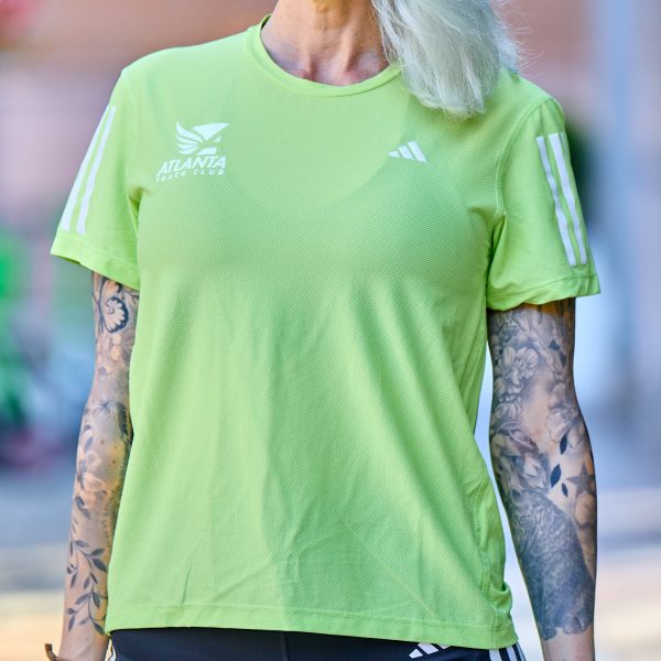 Women s Own the Run B Tee - Pulse Lime (Plus Size) Sale