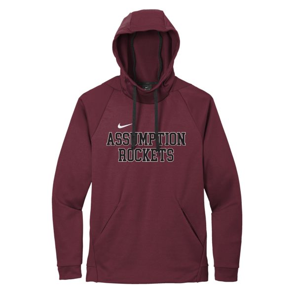 Sweatshirt - Nike Dry Fit Hoodie - Maroon - Assumption Rockets For Sale