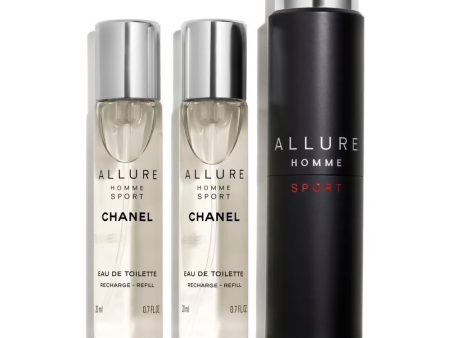 Allure Homme Sport woda toaletowa twist and spray 3x20ml Discount