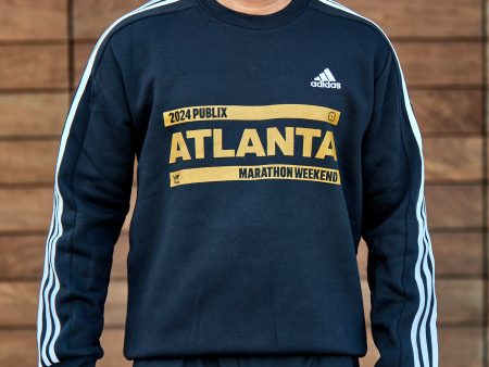 2024 Publix Atlanta Marathon Weekend 3 Stripe Black Sweatshirt on Sale