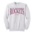 Sweatshirt - Crew Neck - Ash Grey - Embroidered AHS Rockets Fashion